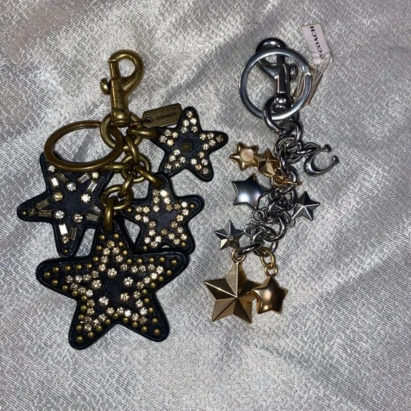 SOLD Coach Starsandstones keychain/bagcharm bundle - Picture 1 of 2